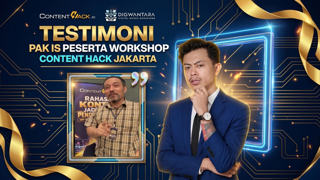 Hancurkan Mitos Gaptek! Testimoni Pak Is Setelah Ikut Workshop Content Hack Jakarta
